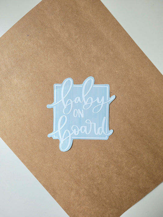 Baby On Board Decal